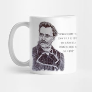 Friedrich Nietzsche quote about change and the mind Mug